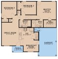 Traditional Style House Plan - 3 Beds 2 Baths 1174 Sq/Ft Plan #923-217 