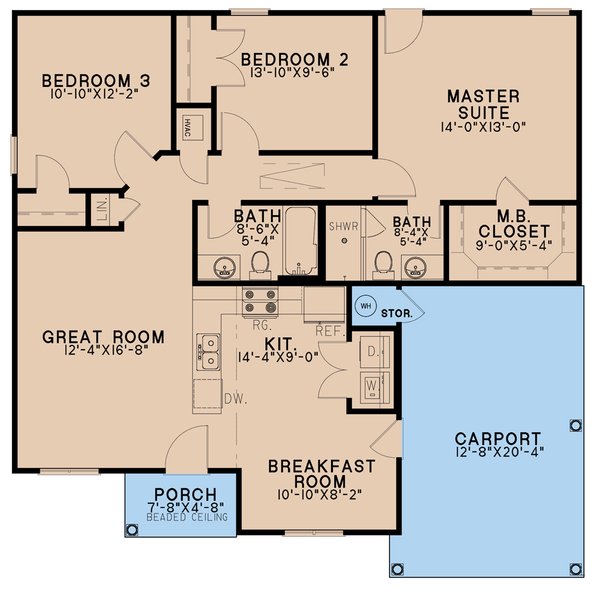 Dream House Plan - Ranch Floor Plan - Main Floor Plan #923-217