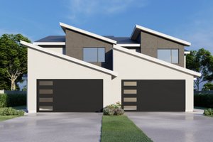 Contemporary Exterior - Front Elevation Plan #112-257
