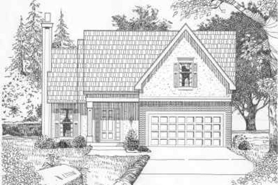 Exterior - Front Elevation for Traditional House Plan #6-166 - 3 bed, 2.5 bath