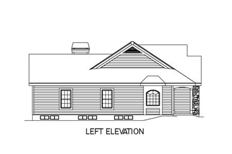 Dream House Plan - Exterior - Other Elevation for Farmhouse House Plan #57-178 - 4 bed, 2 bath