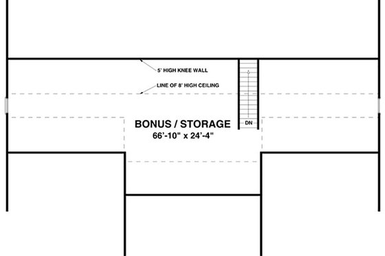 Floor Plan - Other Floor for Country House Plan #56-621 - 2 bed, 2.5 bath