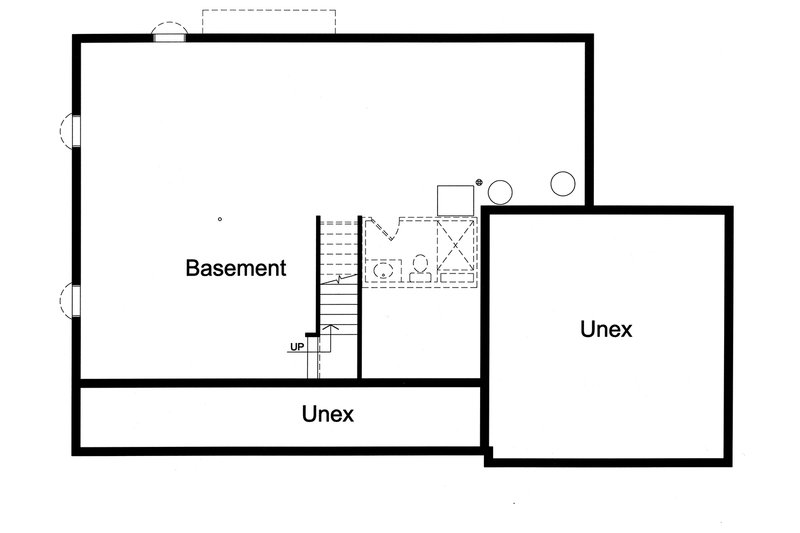 Home Plan - Unfinished Basement