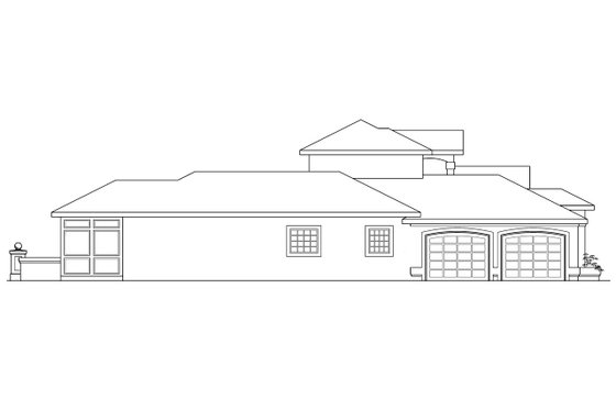 Exterior - Other Elevation for Mediterranean House Plan #124-254 - 3 bed, 3.5 bath