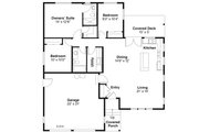 Ranch Style House Plan - 3 Beds 2 Baths 1298 Sq/Ft Plan #124-918 