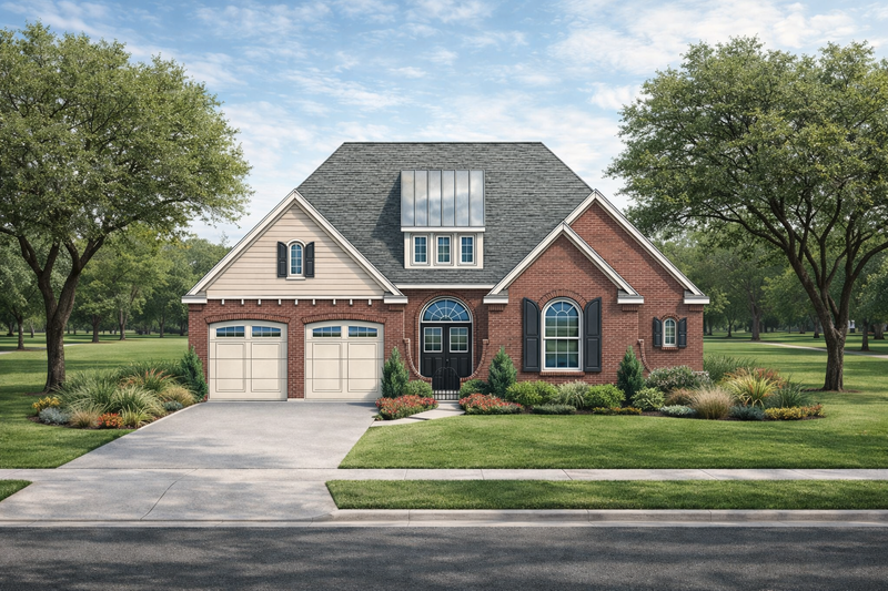 Dream House Plan - European Exterior - Front Elevation Plan #20-1851