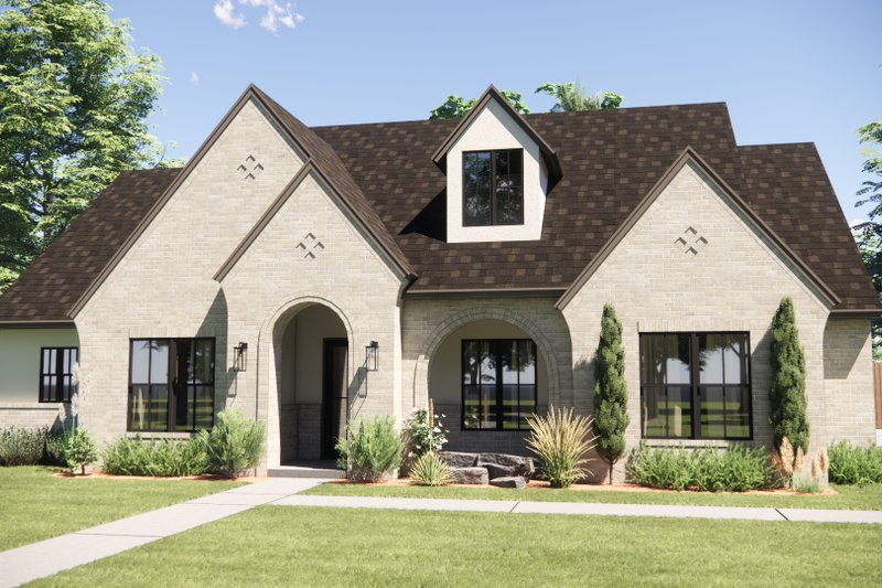 Dream House Plan - Exterior - Front Elevation 4 for European House Plan #1098-11 - 3 bed, 2.5 bath