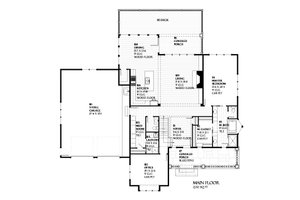 Floor Plan - Main Floor for Traditional House Plan #901-68 - 4 bed, 4.5 bath