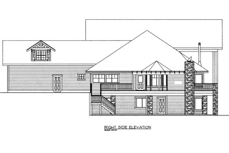 Dream House Plan - Exterior - Other Elevation for Craftsman House Plan #117-617 - 4 bed, 4.5 bath