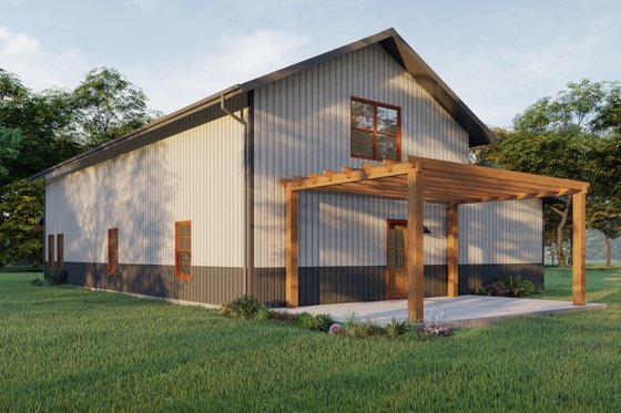 Exterior - Other Elevation 2 for Farmhouse House Plan #1092-5 - 3 bed, 3.5 bath