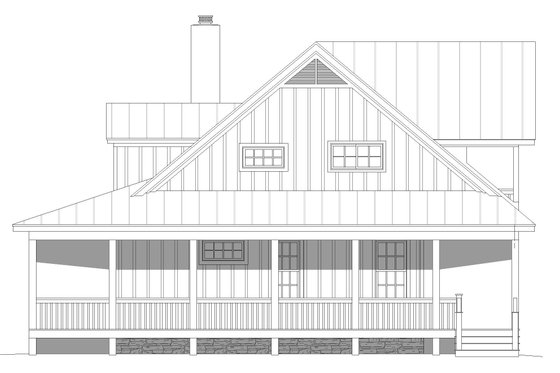 Exterior - Other Elevation 1 for Country House Plan #932-168 - 3 bed, 3 bath
