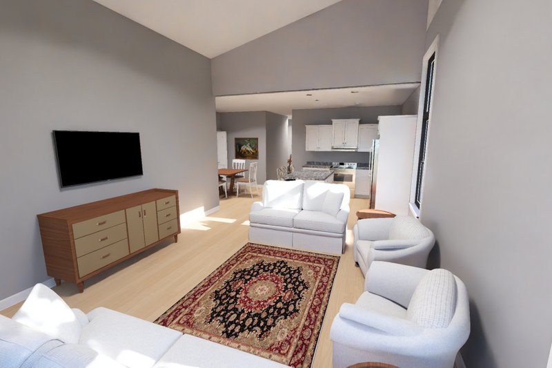 Home Plan - Interior - Family Room 3 for Modern House Plan #513-2495 - 3 bed, 2 bath