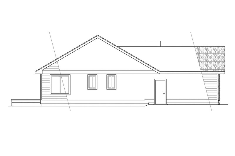 House Plan Design - Exterior - Other Elevation for Traditional House Plan #124-291 - 3 bed, 2 bath