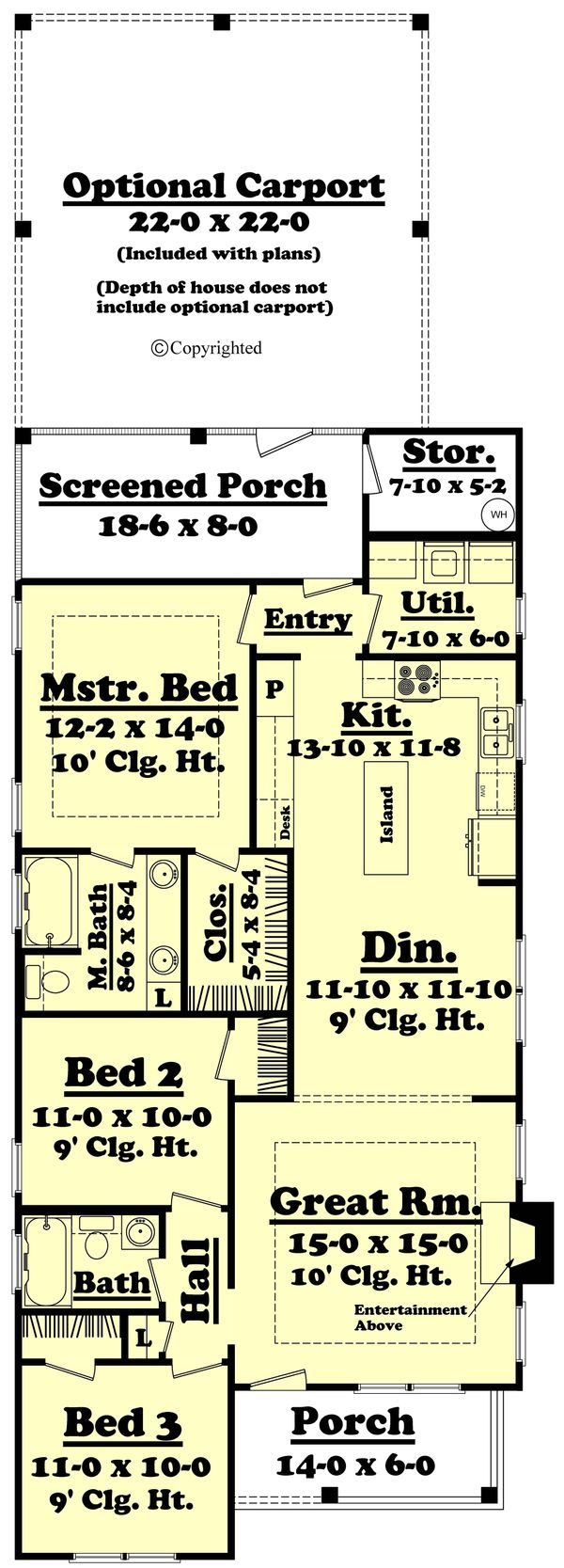 Dream House Plan - Cottage Floor Plan - Main Floor Plan #430-40
