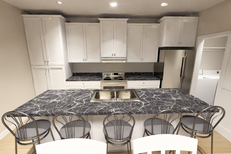 Architectural House Design - Interior - Kitchen for Cottage House Plan #513-2461 - 3 bed, 2 bath