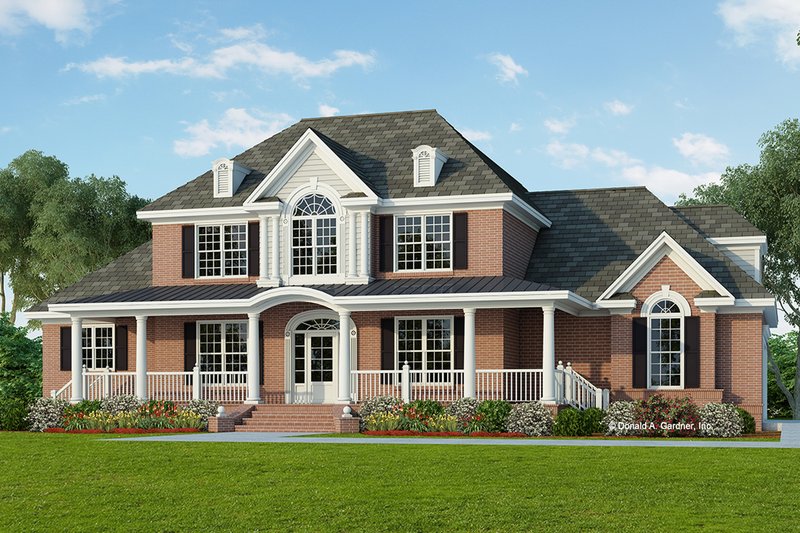 Architectural House Design - Colonial Exterior - Front Elevation Plan #929-705