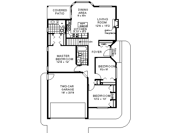 Home Plan - Traditional Floor Plan - Main Floor Plan #18-1030