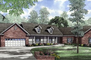 Country Exterior - Front Elevation Plan #17-3467