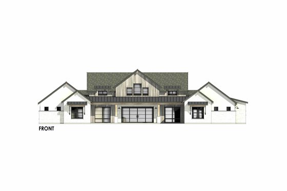 Exterior - Front Elevation 5 for Farmhouse House Plan #1096-32 - 4 bed, 4.5 bath
