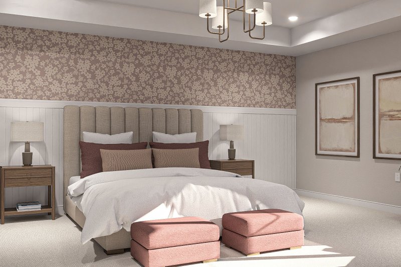 House Design - Interior - Master Bedroom for Farmhouse House Plan #455-237 - 4 bed, 4 bath