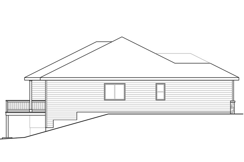 Home Plan - Exterior - Other Elevation for Traditional House Plan #124-1027 - 3 bed, 2 bath