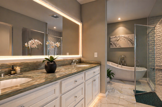 Interior - Master Bathroom for Country House Plan #44-259 - 3 bed, 2 bath