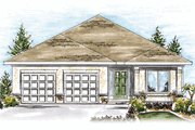 European Style House Plan - 2 Beds 2 Baths 1550 Sq/Ft Plan #20-1614 