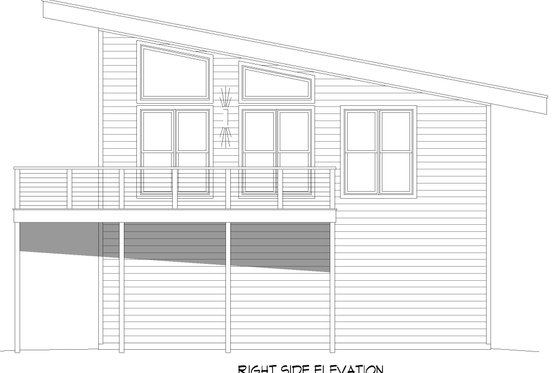Exterior - Other Elevation 1 for Modern House Plan #932-750 - 1 bed, 1 bath