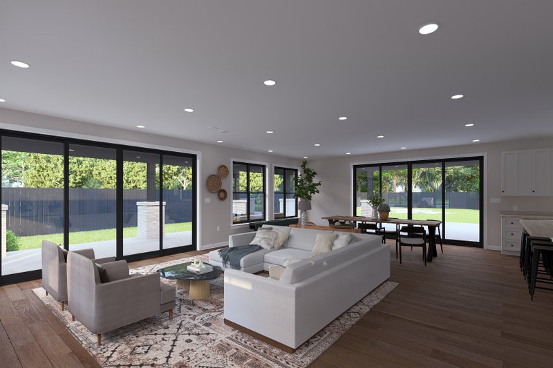 Architectural House Design - Interior - Family Room 3 for Barndominium House Plan #1060-378 - 4 bed, 3 bath