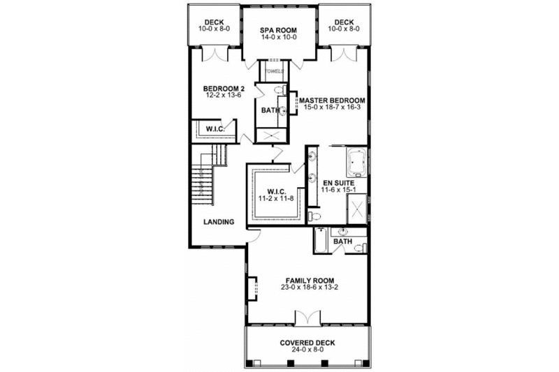 Beach Style House Plan - 3 Beds 4.5 Baths 3380 Sq/Ft Plan #126-154 ...