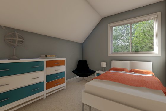 Interior - Bedroom for Traditional House Plan #126-161 - 2 bed, 1 bath