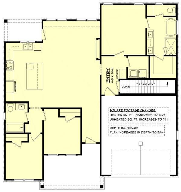House Blueprint - Floor Plan - Other Floor for Farmhouse House Plan #430-452 - 3 bed, 2 bath