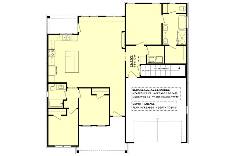House Blueprint - Floor Plan - Other Floor for Farmhouse House Plan #430-452 - 3 bed, 2 bath