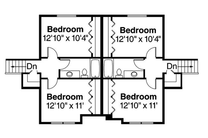 House Plan Design - Floor Plan - Upper Floor for Craftsman House Plan #124-889 - 3 bed, 2.5 bath