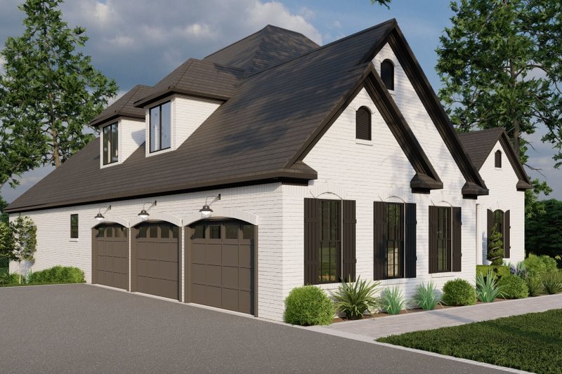 House Plan Design - Exterior - Front Elevation 4 for Traditional House Plan #923-343 - 5 bed, 4.5 bath