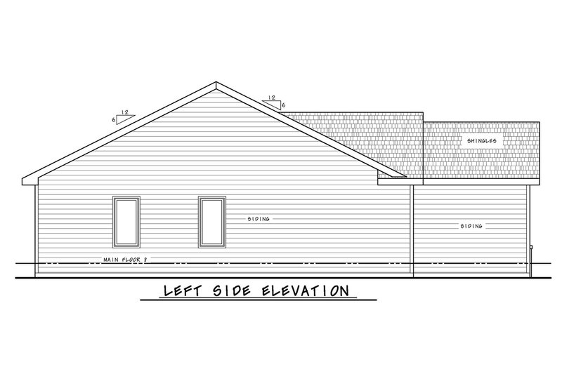 Architectural House Design - Exterior - Other Elevation for Modern House Plan #20-2651 - 2 bed, 2 bath