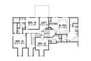 Southern Style House Plan - 4 Beds 3.5 Baths 3519 Sq/Ft Plan #67-600 