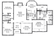 European Style House Plan - 3 Beds 2 Baths 1688 Sq/Ft Plan #69-118 