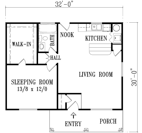 Home Plan - Adobe / Southwestern Floor Plan - Main Floor Plan #1-371