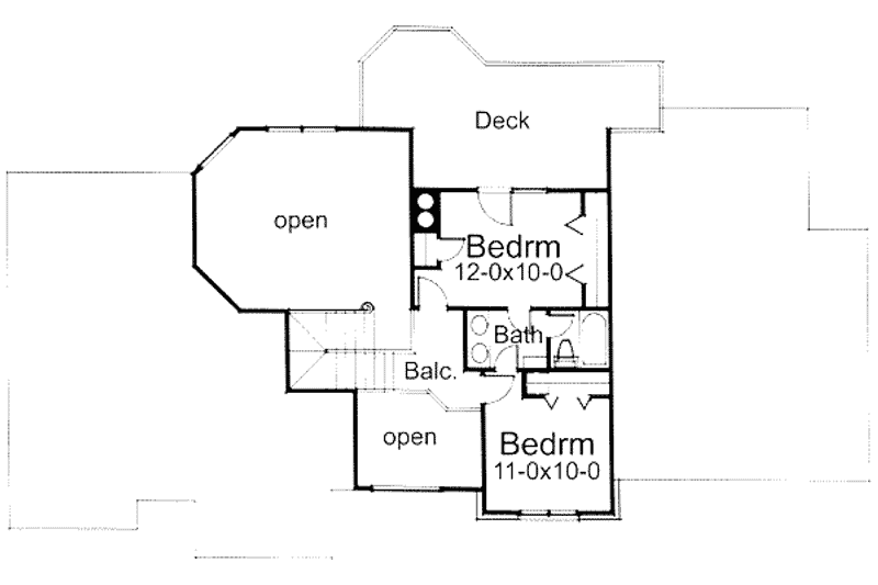 Home Plan - Floor Plan - Upper Floor for Traditional House Plan #120-113 - 4 bed, 3 bath