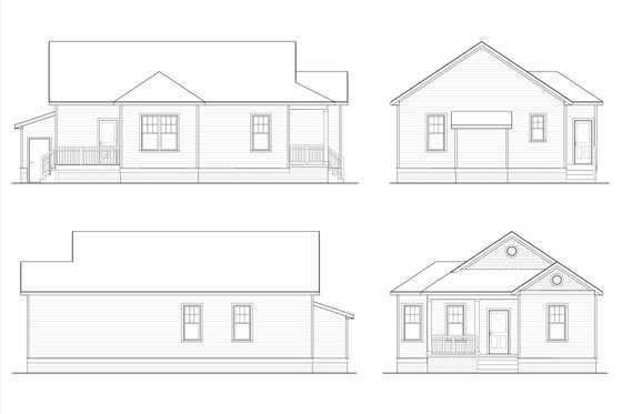 Exterior - Other Elevation for Victorian House Plan #936-38 - 3 bed, 2 bath