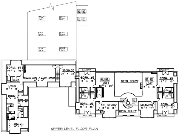 Home Plan - European Floor Plan - Upper Floor Plan #117-168