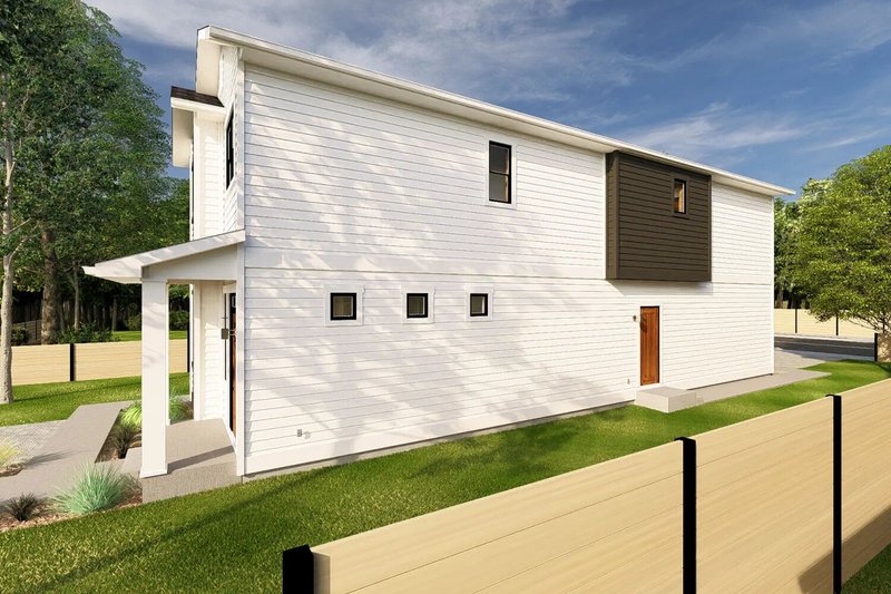 Architectural House Design - Exterior - Other Elevation 1 for Contemporary House Plan #126-273 - 3 bed, 1.5 bath