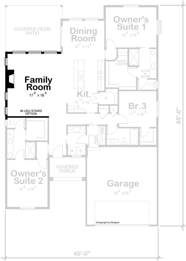 Architectural House Design - Contemporary Floor Plan - Other Floor Plan #20-2439