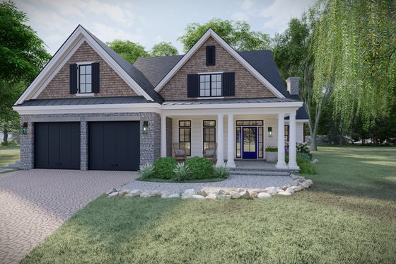 Exterior - Front Elevation 4 for Craftsman House Plan #1094-22 - 4 bed, 3.5 bath