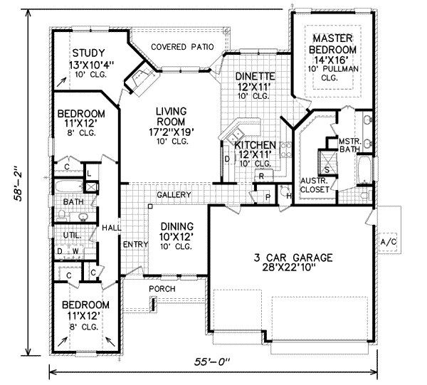 Traditional Floor Plan - Main Floor Plan #65-436