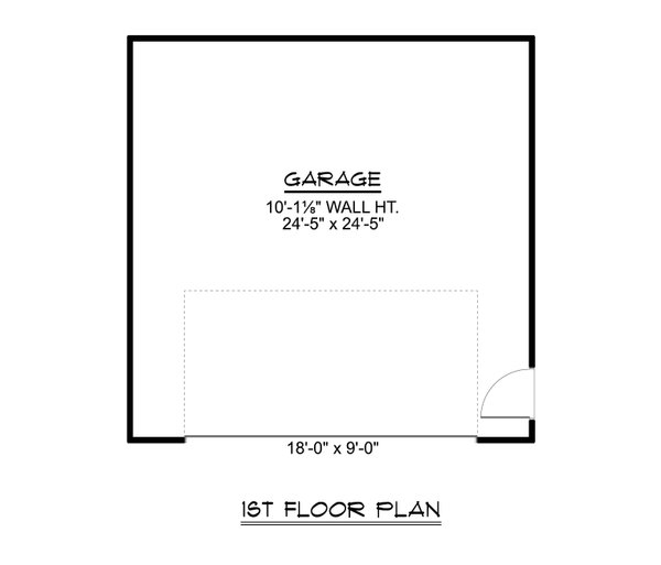 House Blueprint - Floor Plan - Main Floor for Contemporary House Plan #1064-463, 0 bath