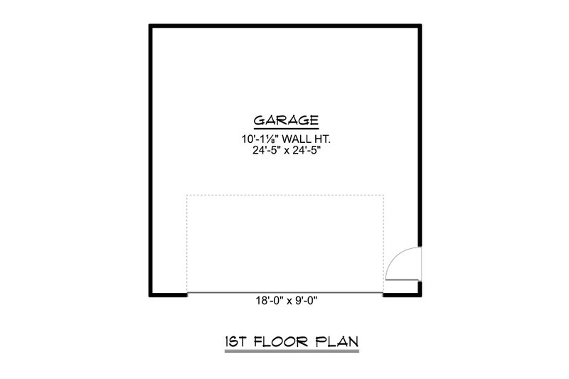 House Blueprint - Floor Plan - Main Floor for Contemporary House Plan #1064-463, 0 bath