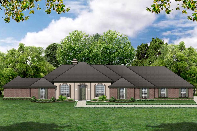 Home Plan - Traditional Exterior - Front Elevation Plan #84-379
