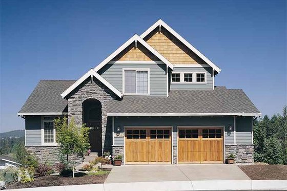 Exterior - Front Elevation 3 for Craftsman House Plan #48-111 - 4 bed, 2.5 bath
